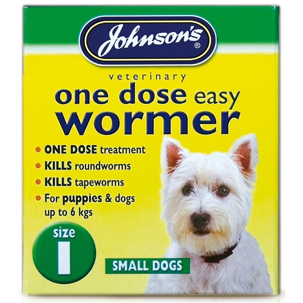 Johnsons Vet Easy One Dose Wormer, Size 1
