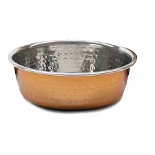 Rosewood Hammered Copper Pet Bowl 470ML