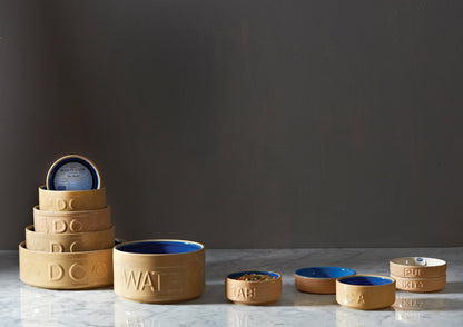 Mason Cash BlueCane Lettered Dog Bowls