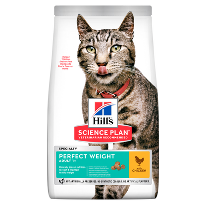 Hill's Adult Perfect Weight Chicken Cat Dry Food