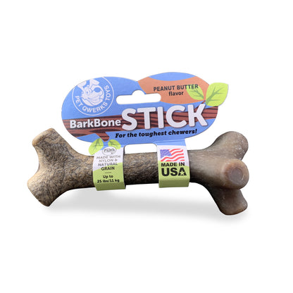 Pet Qwerks Peanut Butter Stick BarkBone Nylon Dog Chew
