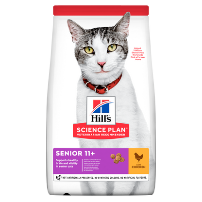 Hill's Senior 11+ Cat Dry Food Chicken